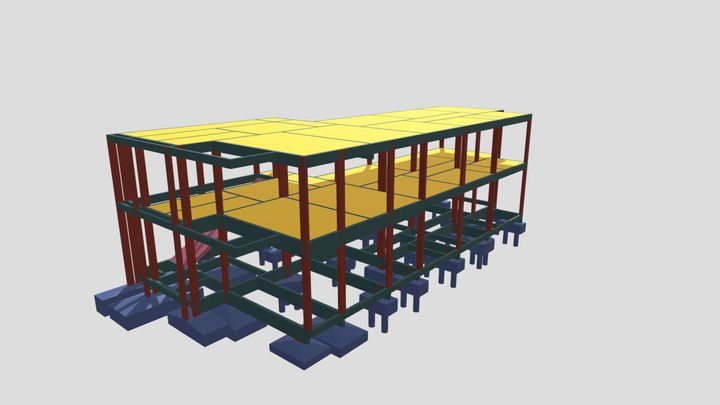 PROJETO ESTRUTURAL CONSULTÓRIO 3D Model
