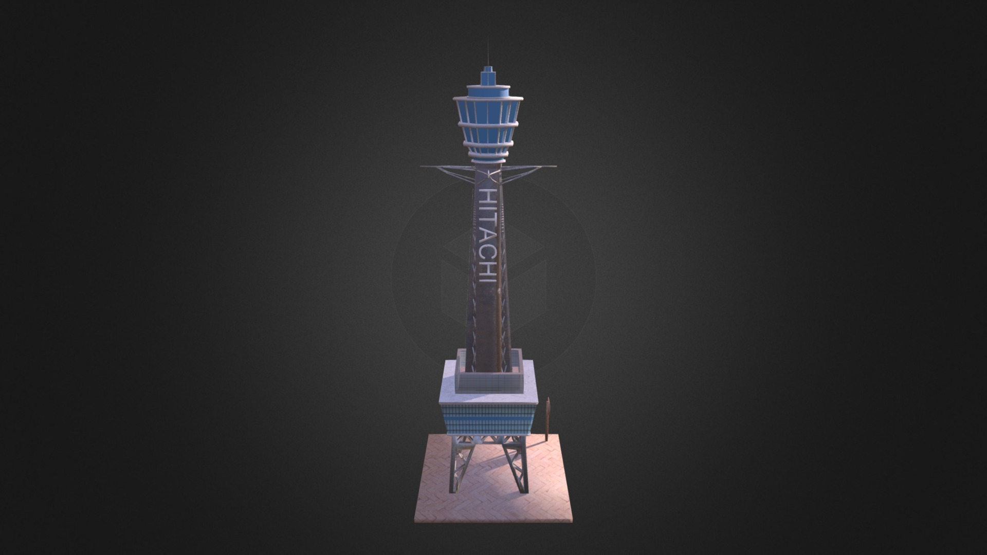 Tsutenkaku Tower, Osaka, Japan - 3D model by SputZar (@sputzar