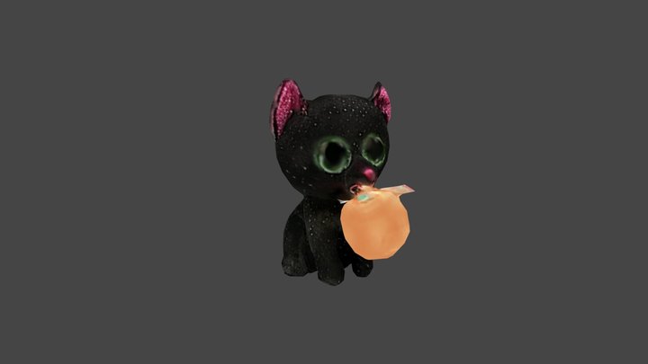 Catplushy - Beanie Baby - Zephyr - Oculus Medium 3D Model