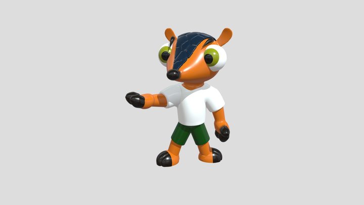 Fuleco World Cup 2014 Mascot 3D Model