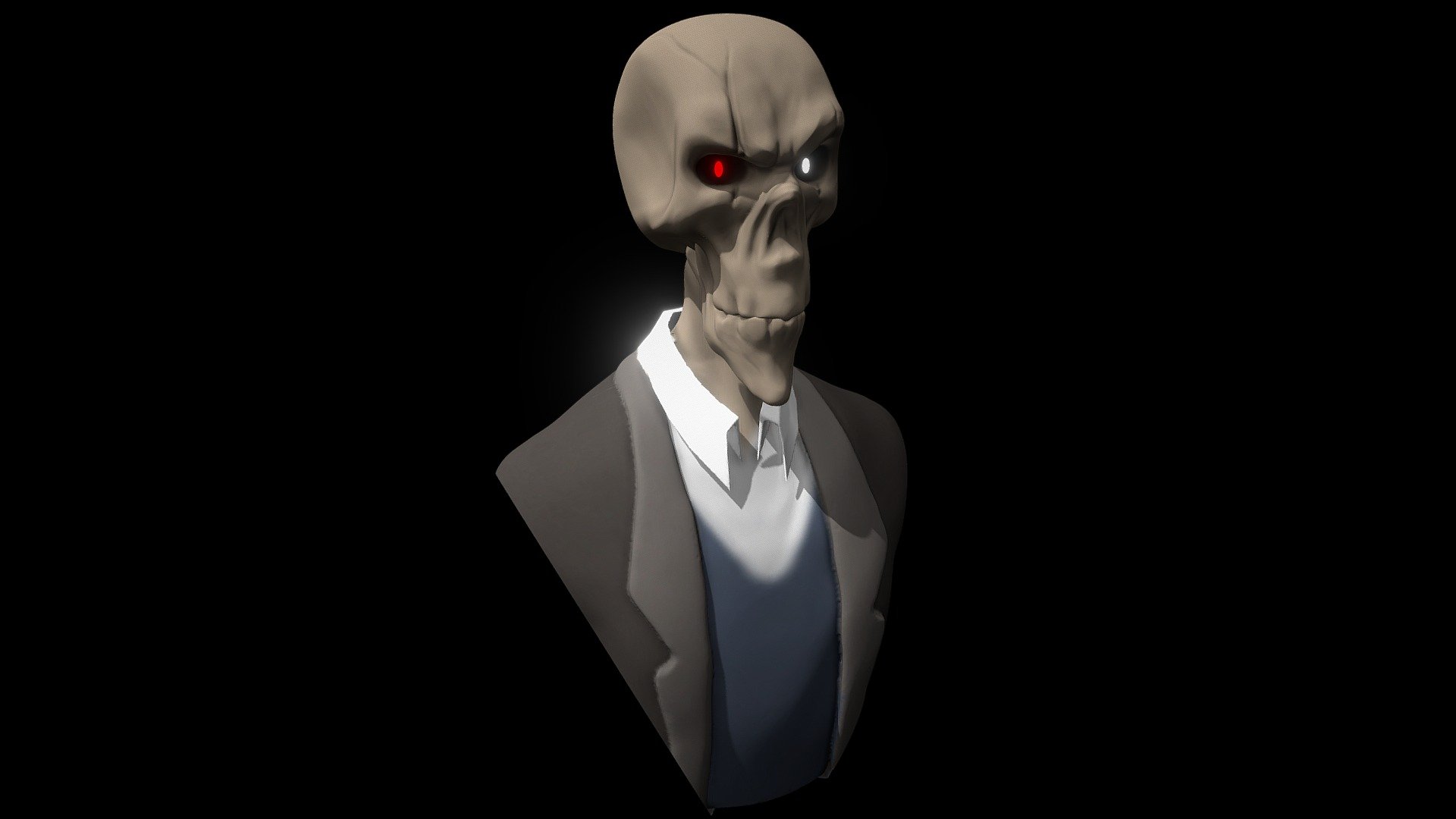 Glitchtale Gaster Bust Download Free 3d Model By Caratsritzy