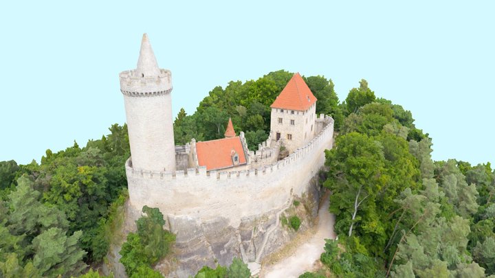 Kokořín Castle 3D Model