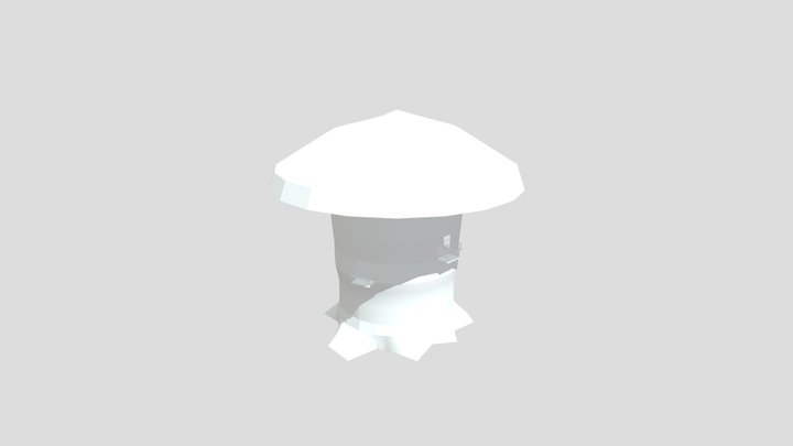 Mushroom Colored With UV 3D Model