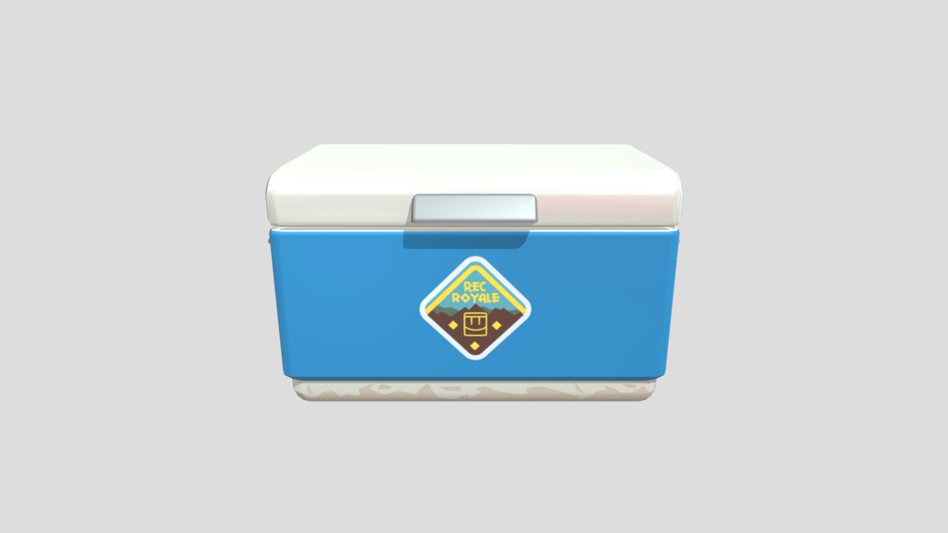 Rec Royal Loot chest "Blue" 3D model by RecRoom [01a1fa3] Sketchfab