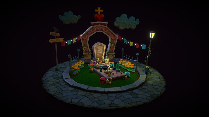 Grave - R.I.P. Cassette tape 3D Model