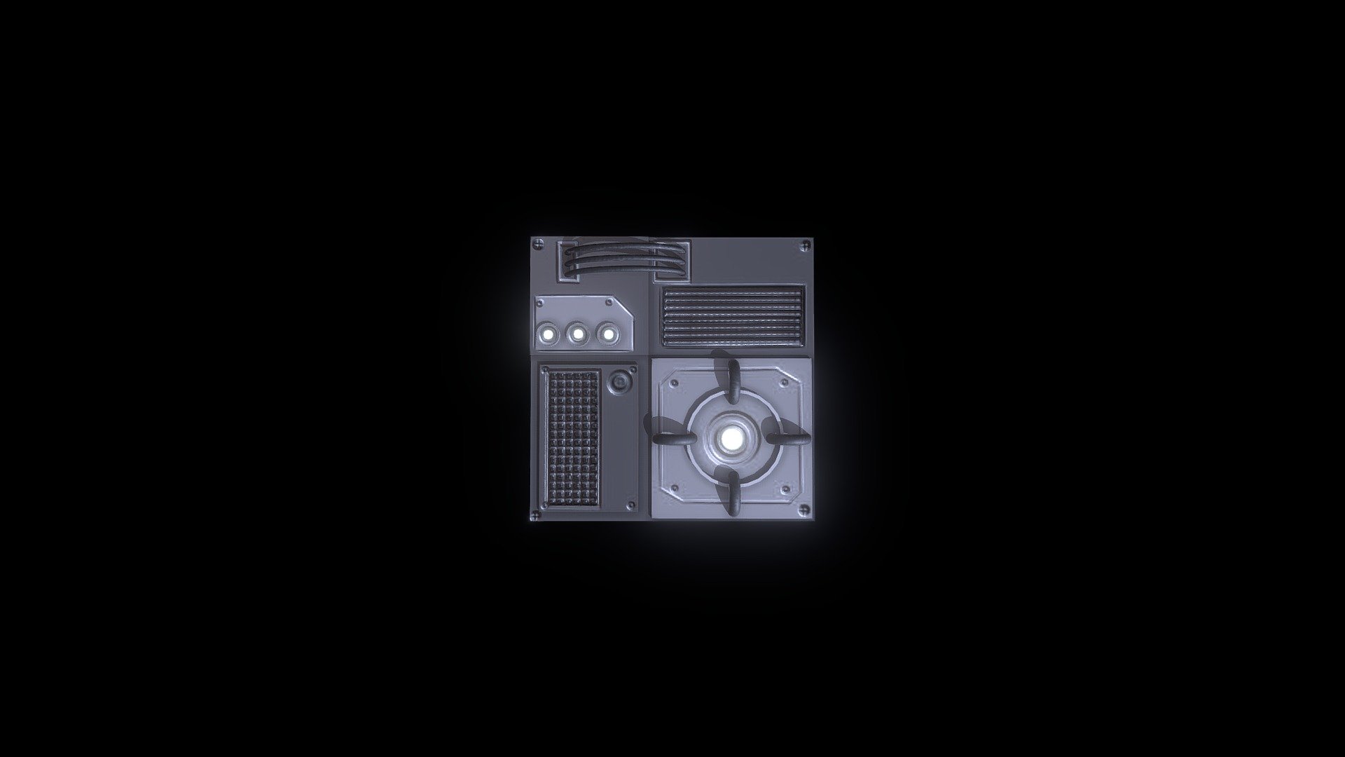Sci-fi Wall Decoration - 3D model by SanniRahkola [01a2a92] - Sketchfab