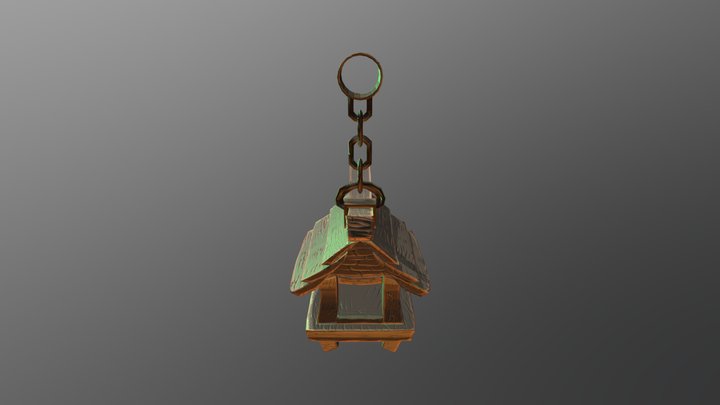 Wood Lantern 3D Model