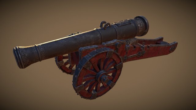 Cannon V2 3D Model