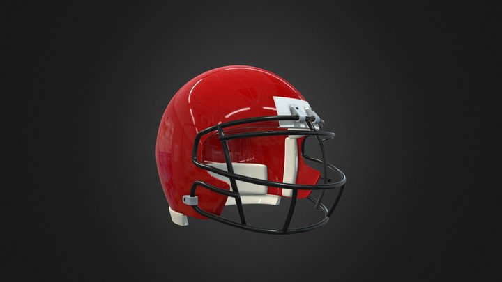 American Football helmet 3D Model