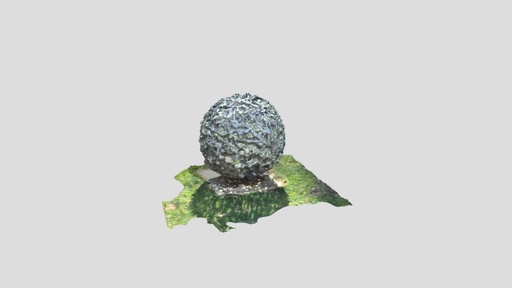 Metal round statue 3D Model