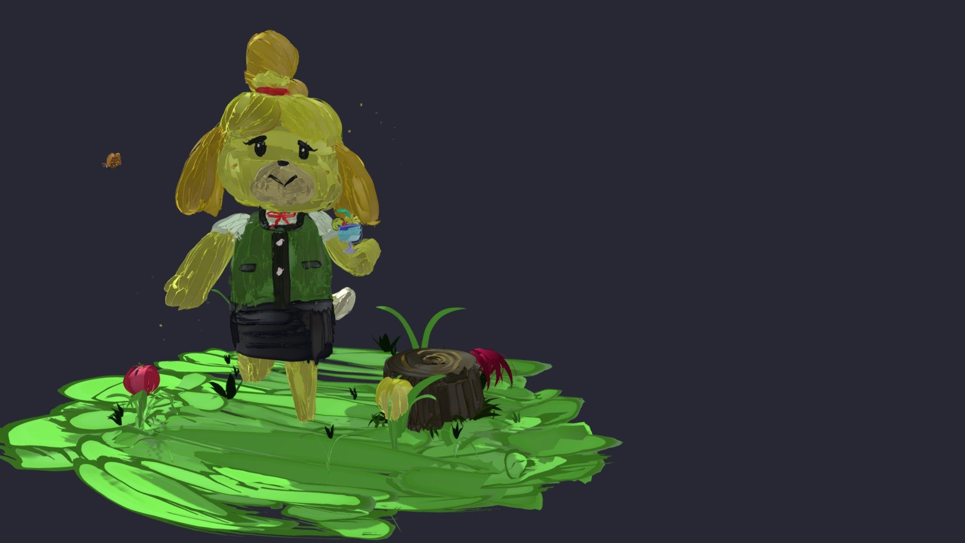 Isabelle - Animal Crossing - Download Free 3D Model By Ihascupquake [01a52dc] - Sketchfab