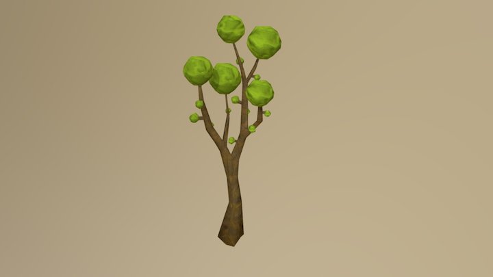 Lowpoly tree 3D Model