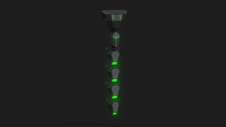 Low-poly Cyberpunk Exoskeleton Sandevistan
