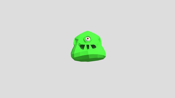 Low Poly Slime Rigged 3D Model