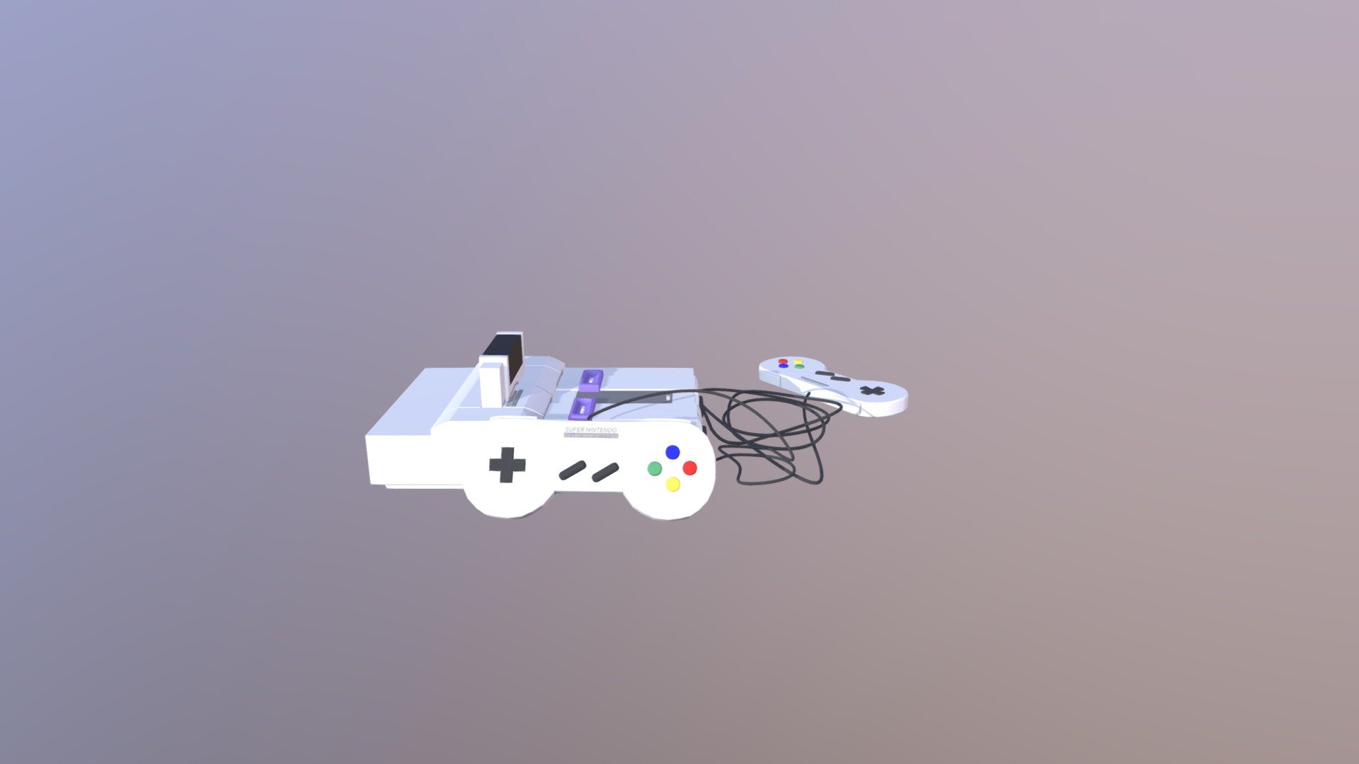 Super Nintendo - 3D model by ibsenr [01a8189] - Sketchfab