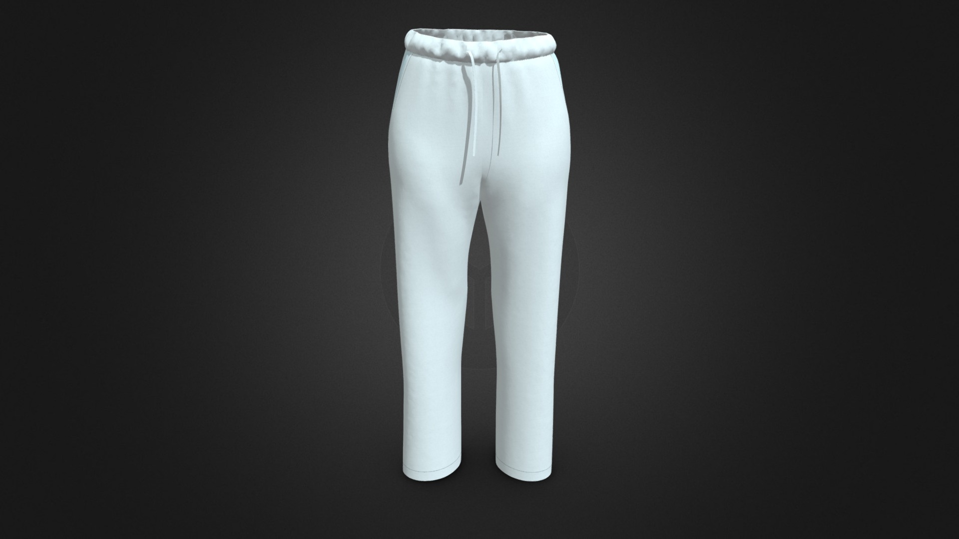 3D model Easywear pants - This is a 3D model of the Easywear pants. The 3D model is about a white cylindrical object.