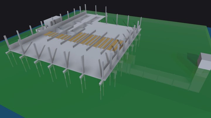 Unidade de Recebimento e Expedição de Grãos 3D Model