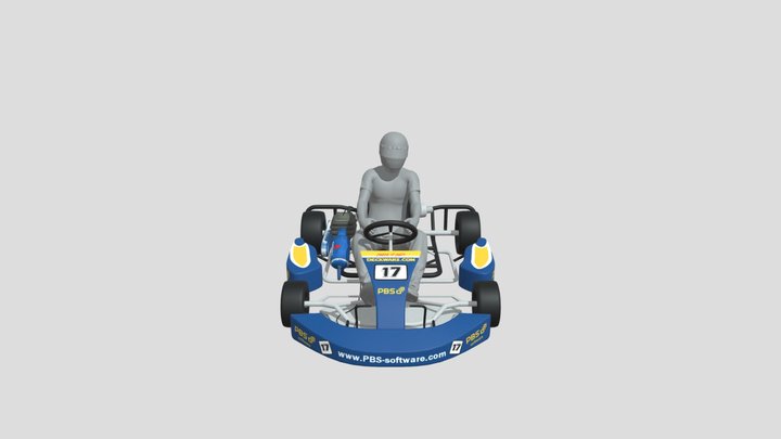 Karting Car Guy ( HL ) 3D Model