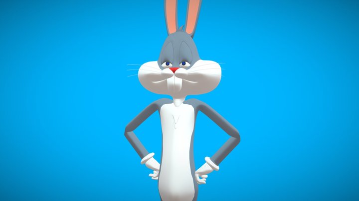 Bugs Bunny Rigged 3D Model