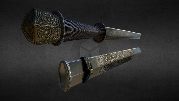 Bhutan Sword 3D Model