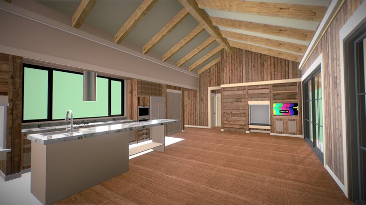 CASA QHINCHO MAQUETA 3D Model