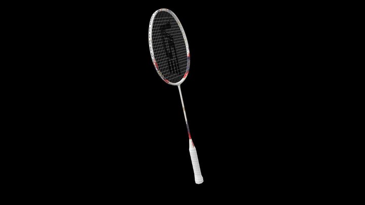 Badminton Racket 3D Model
