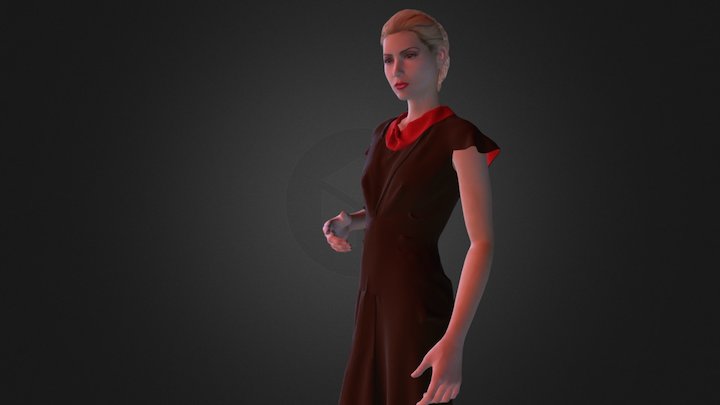 Jersey dress 3D Model