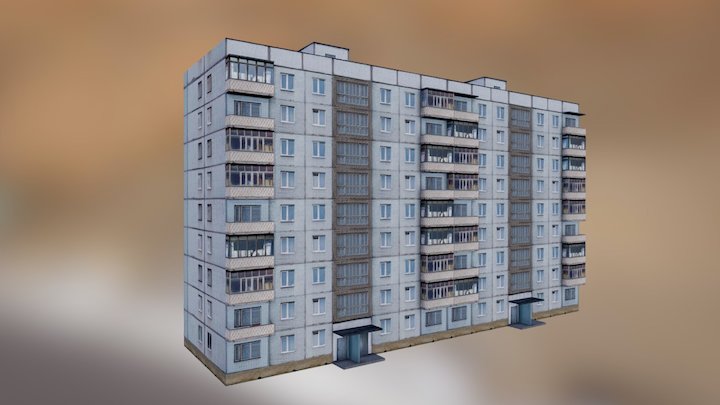 Tenement series 1-464D-83 3D Model