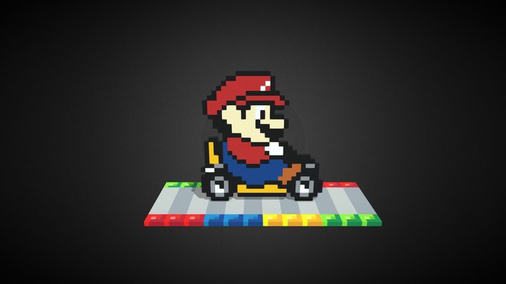 SMK003 - Super Mario Kart Mario 3D Model