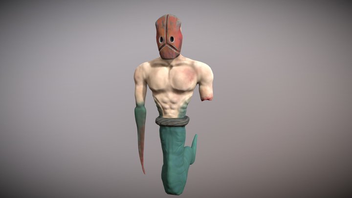 Snake Man 3D Model