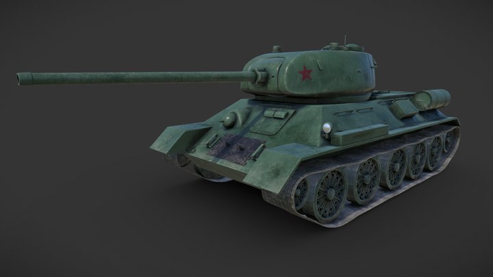 Tank T-34 3D Model