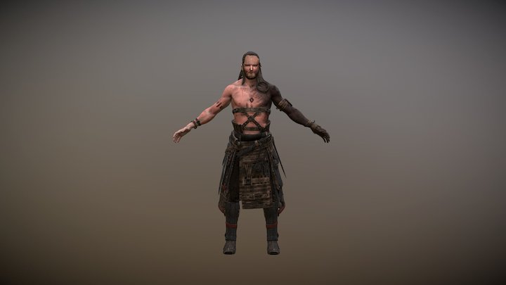 Alinoe the barbarian 3D Model