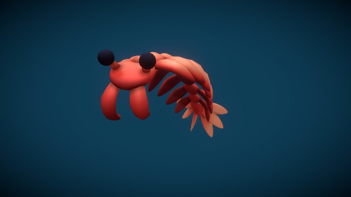 Anomalocaris - Low-Poly & Game-Ready 3D Asset 3D Model