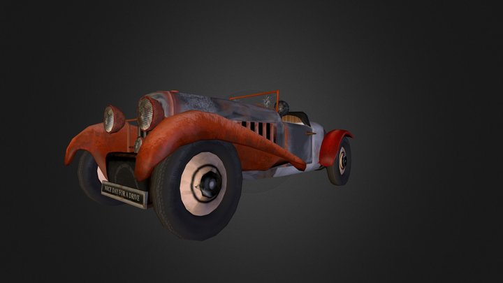 voiture_steampunk 3D Model