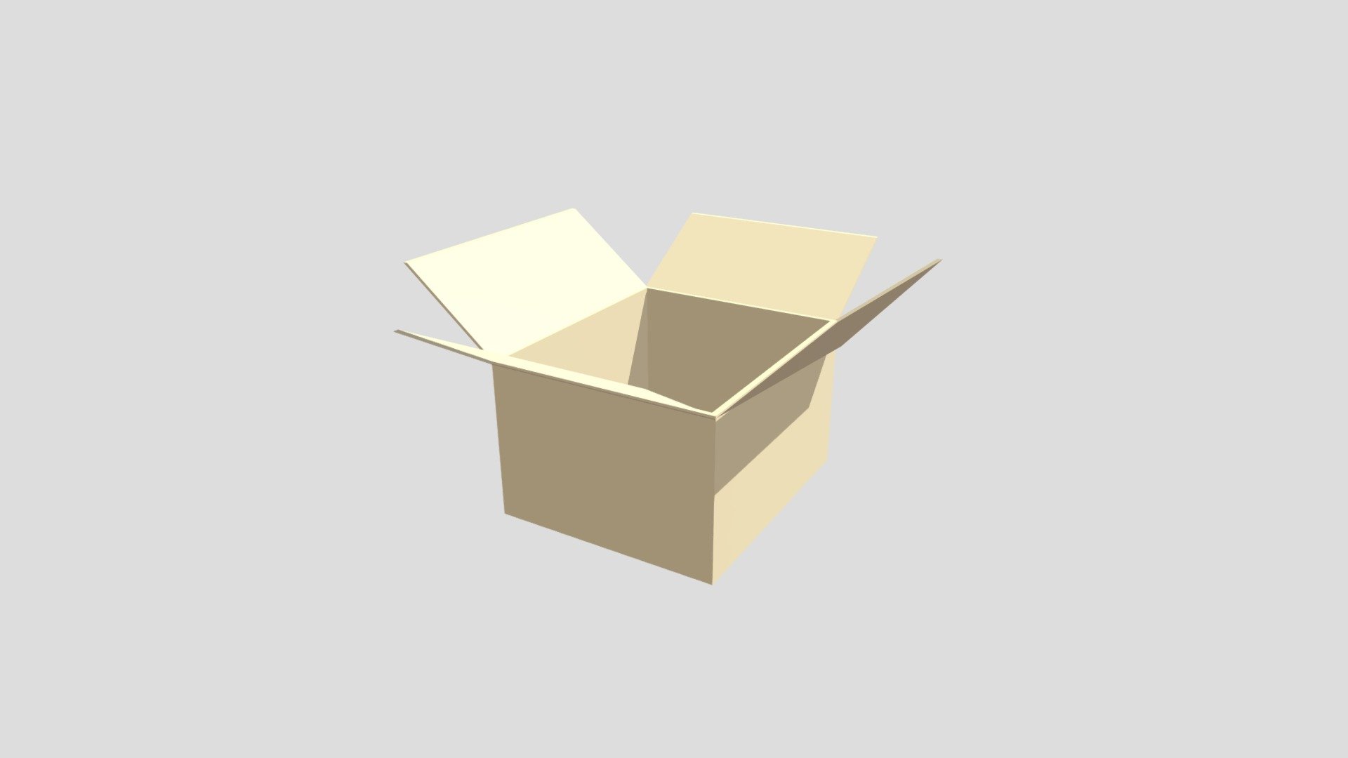 Empty Cardboard Box - Download Free 3D model by bevanny [01b2eb9 ...