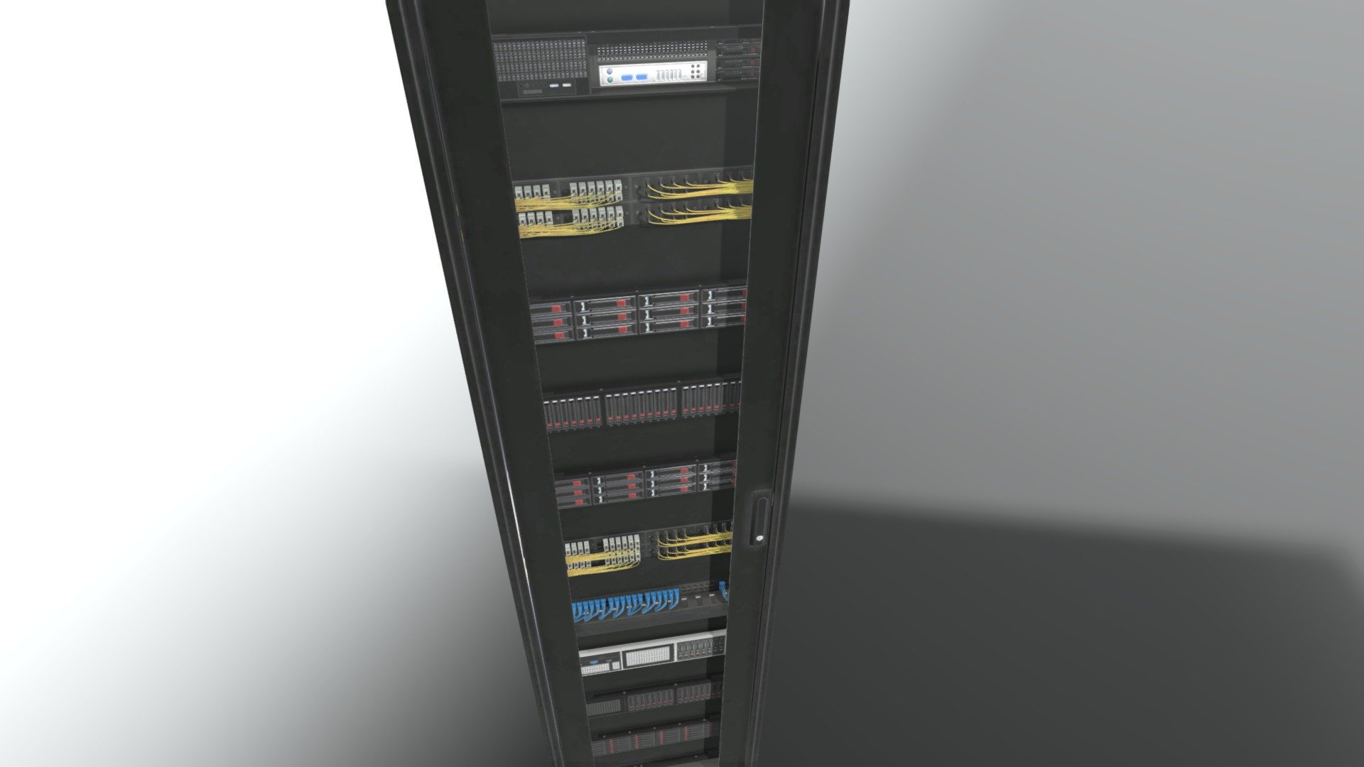 Data Center Server Rack - Download Free 3D model by EntropyNine ...