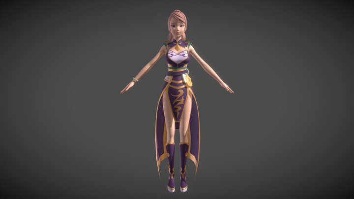 Female character : Ivy 3D Model