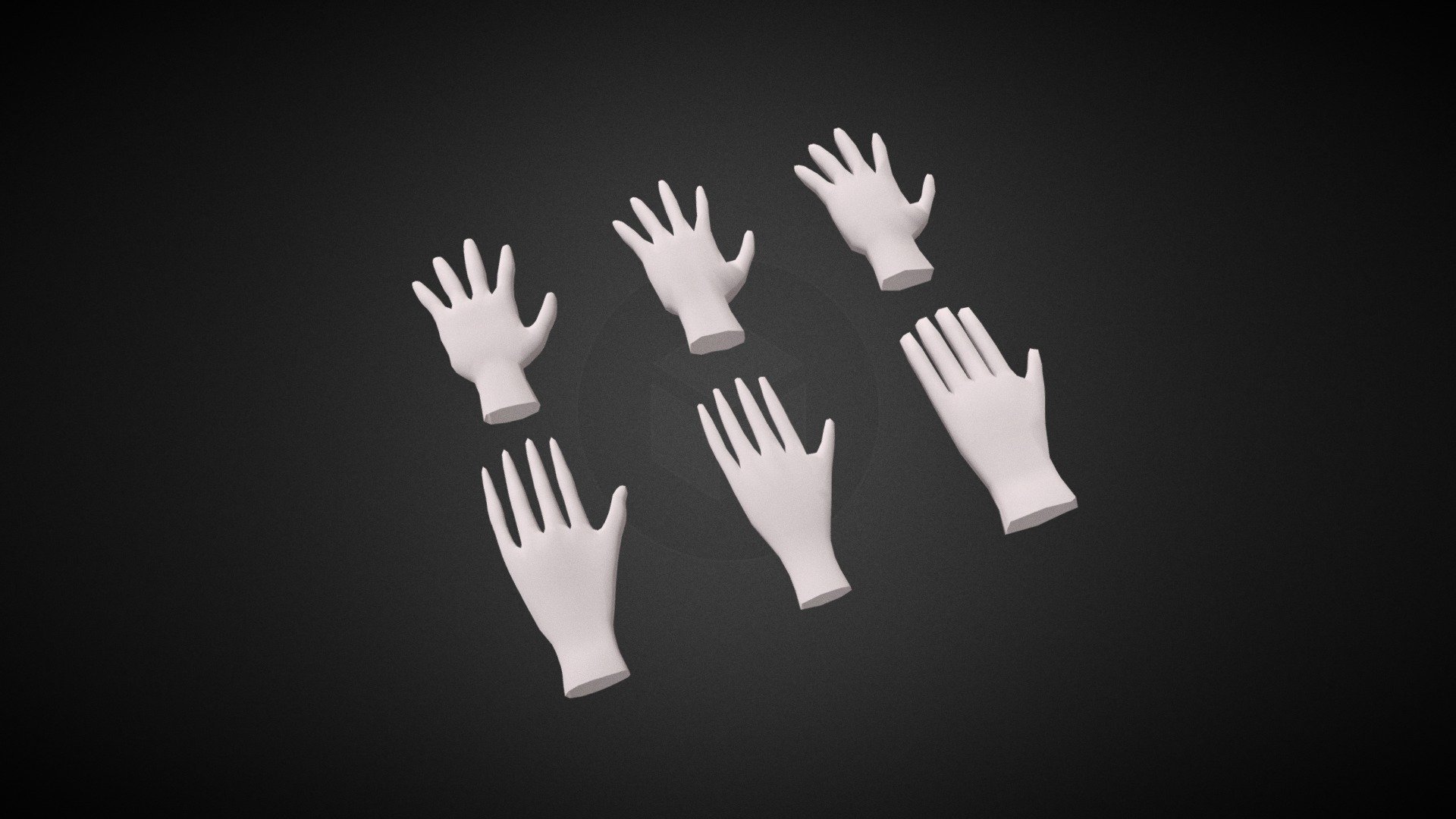 LowPoly/HighPoly Hands - 3D model by SoyTancha (@tSoyTancha) [01b50aa ...