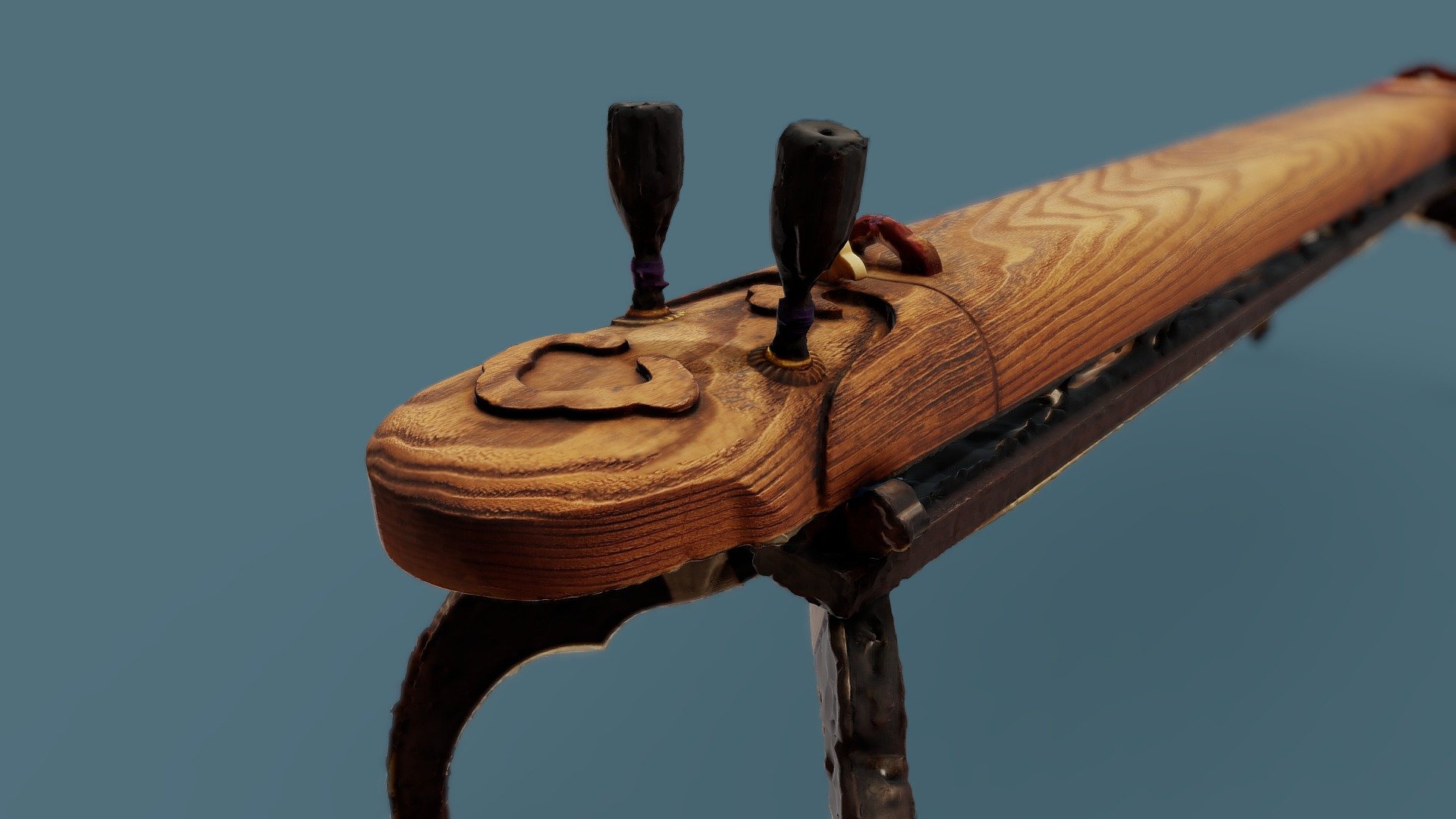 The Azuma School Nigenkin, a Two-Stringed Zither - 3D model by 東京文化財研究所 ...