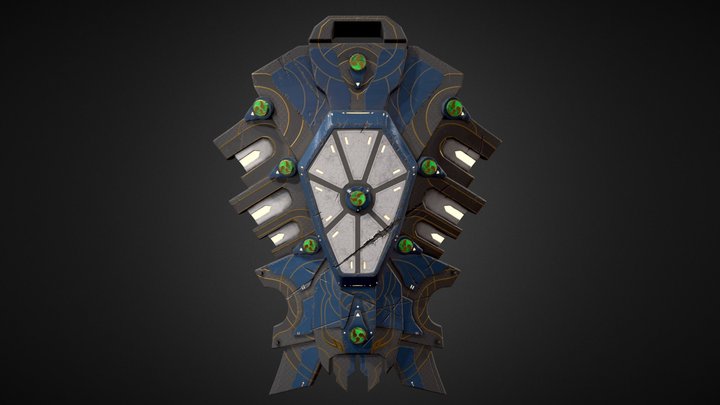 Therian Reaper Shield 3D Model