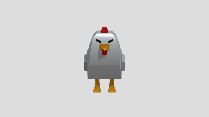 Toon Chicken 3D Model