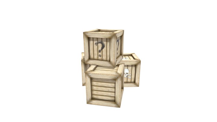 crate stack 3D Model