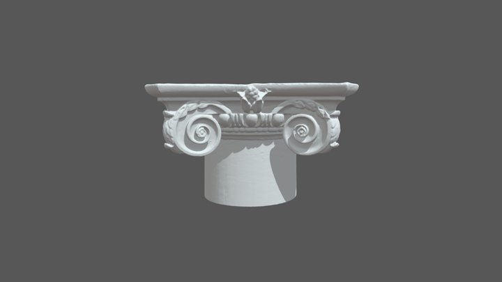 Pavilion IX Ionic Capital 3D Model