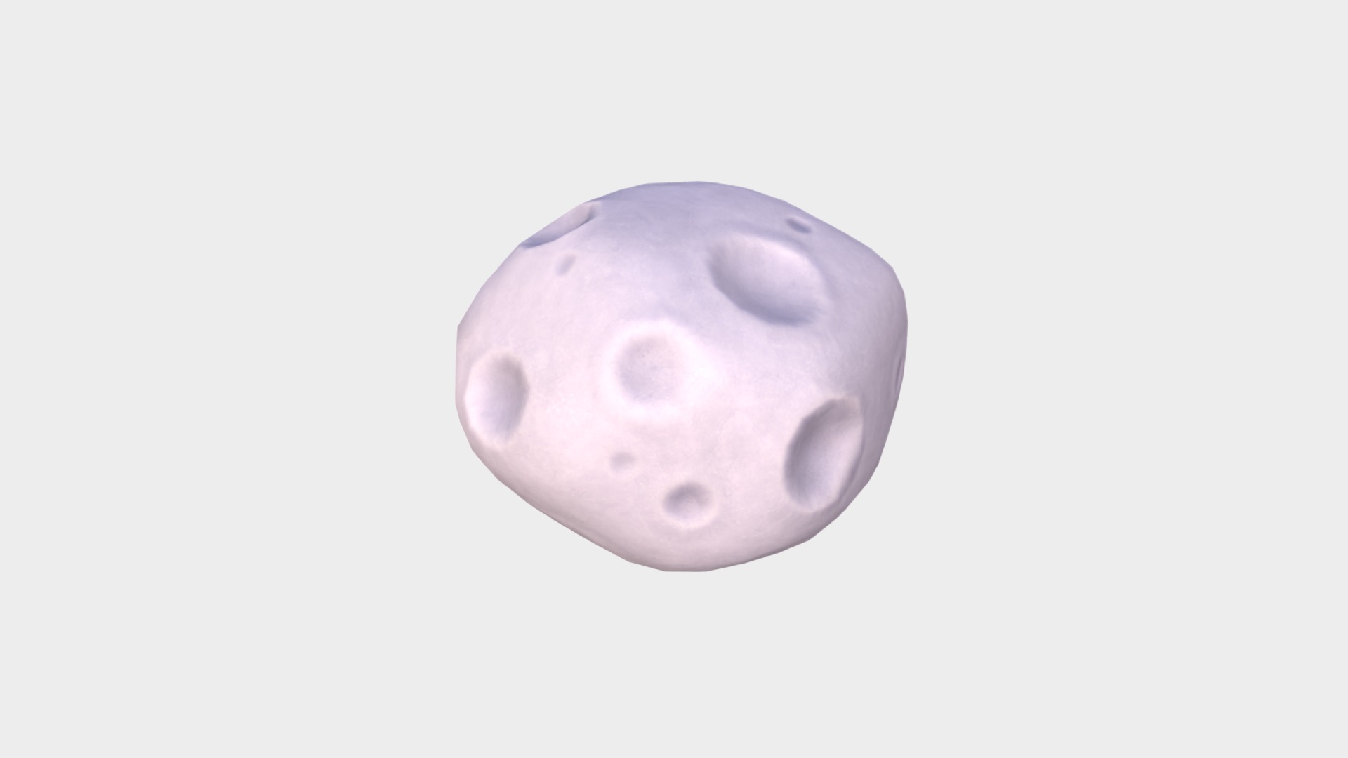 3D model Meteorite - This is a 3D model of the Meteorite. The 3D model is about a purple round object.