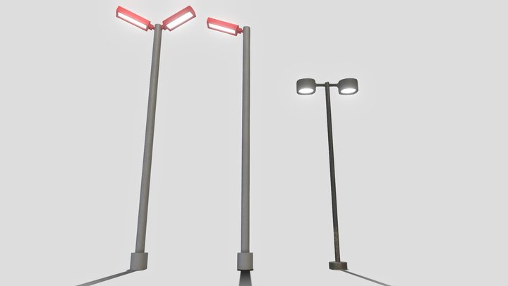 Lighting post pack 3D Model