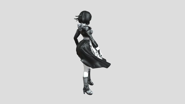 Akira Asai Maid 3D Model