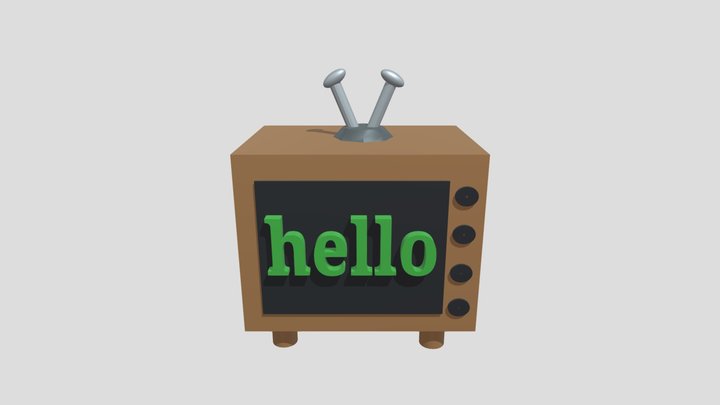 Hello Tv 3D Model
