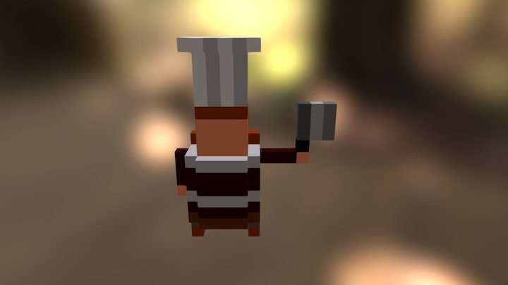 Dwarf Chef 3D Model