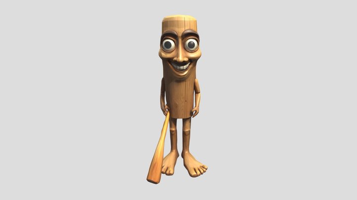 Tung tung tung sahurr 3D Model