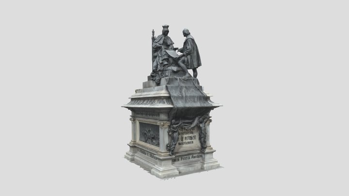 Monumento a Isabel la Católica y Cristóbal Colón 3D Model